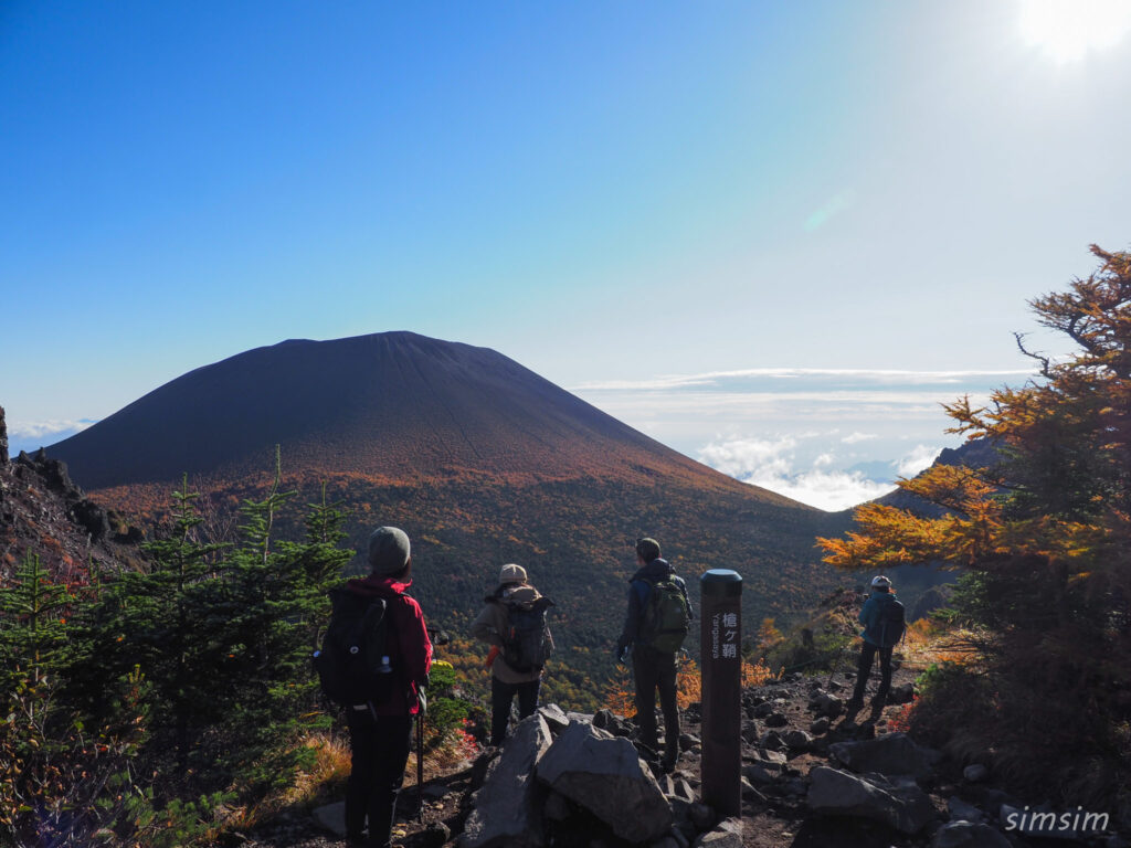 黒斑山登山　外輪山周回コース　槍ヶ鞘