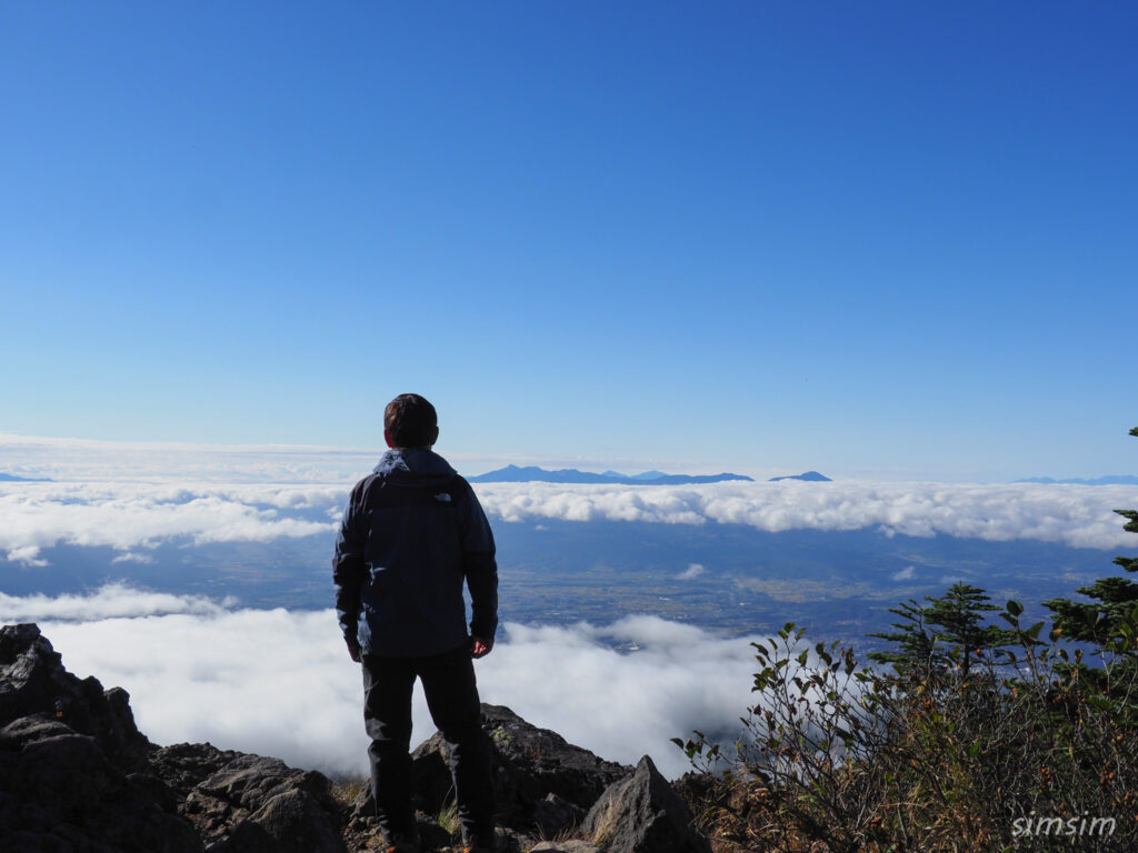 黒斑山登山　外輪山周回コース　トーミの頭