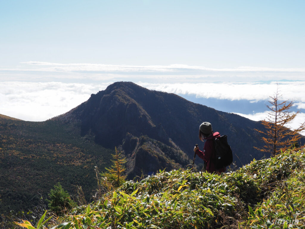 黒斑山登山　外輪山周回コース　草すべり