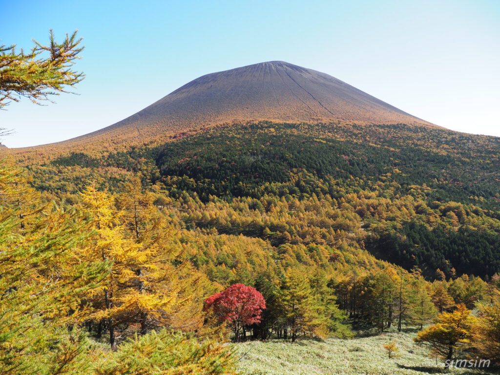 黒斑山登山　外輪山周回コース　草すべり