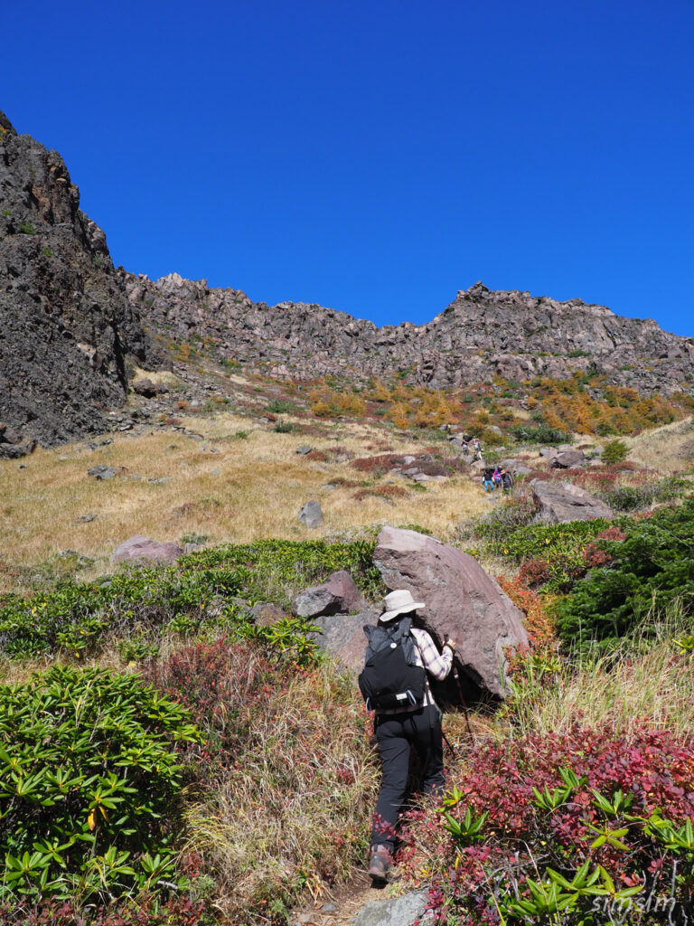 黒斑山登山　外輪山周回コース　Jバンド