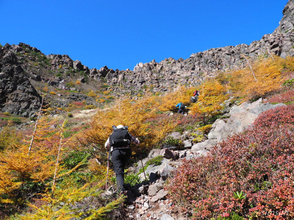 黒斑山登山　外輪山周回コース　Jバンド