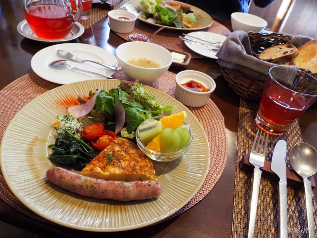 コロモデゲストハウス　朝食