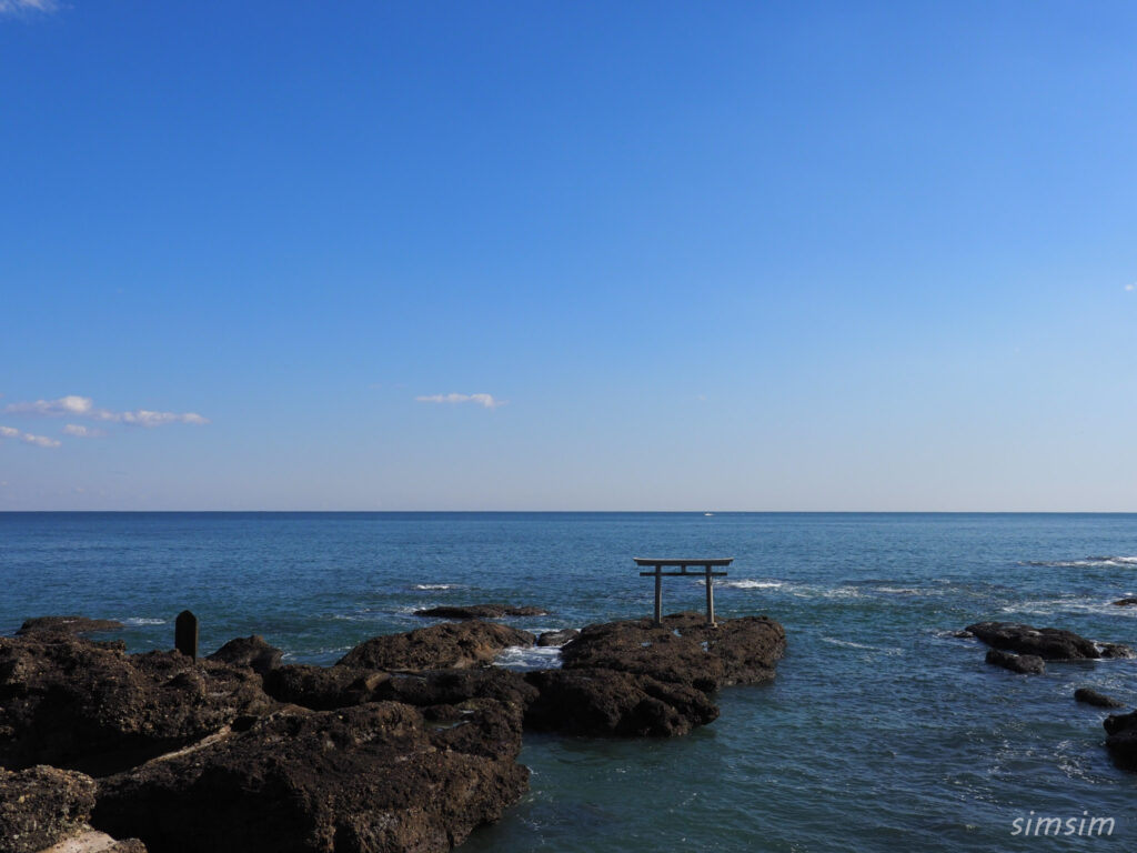 大洗磯前神社 神磯の鳥居