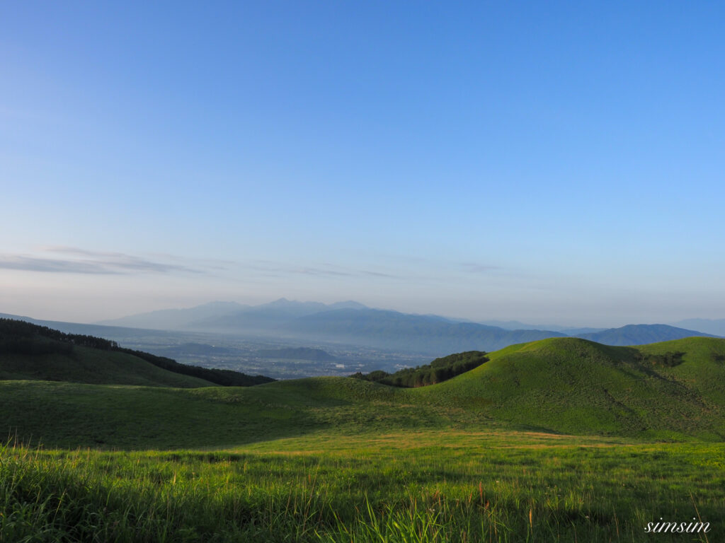 霧ヶ峰富士見台からの景色