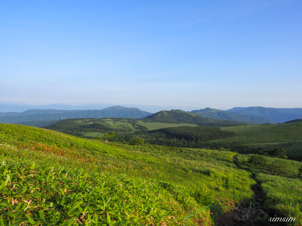 霧ヶ峰車山肩からの景色